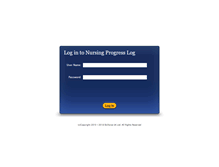 Tablet Screenshot of nursingprogresslog.co.uk